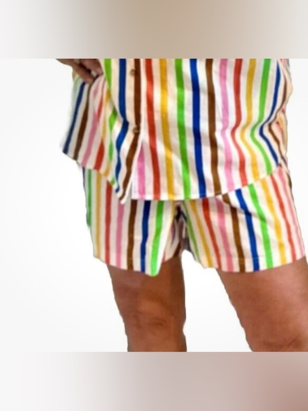 Multi Color Plus Size Shorts - Picture 3 of 3